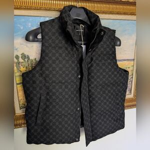 Daily Paper Heavy Canvas Black Patterned Vest